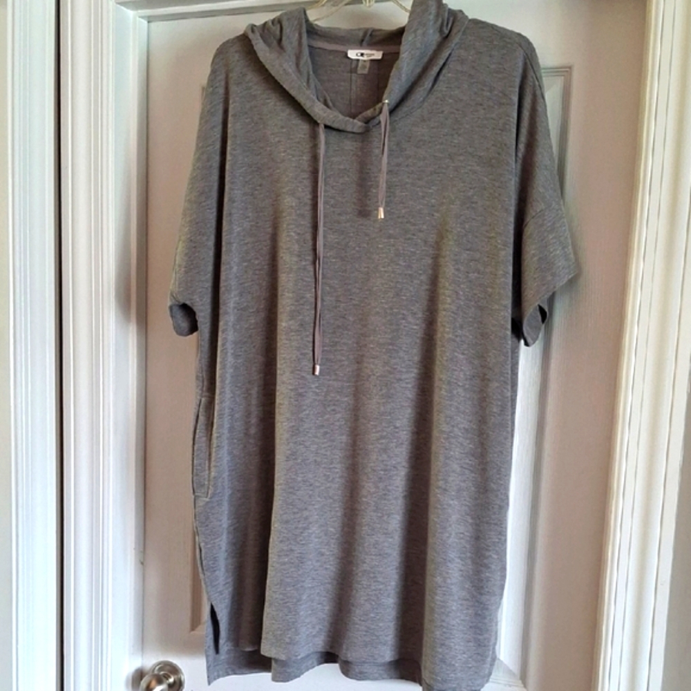 Cable & Gauge Sport Gray Knit Tunic Top/Dress